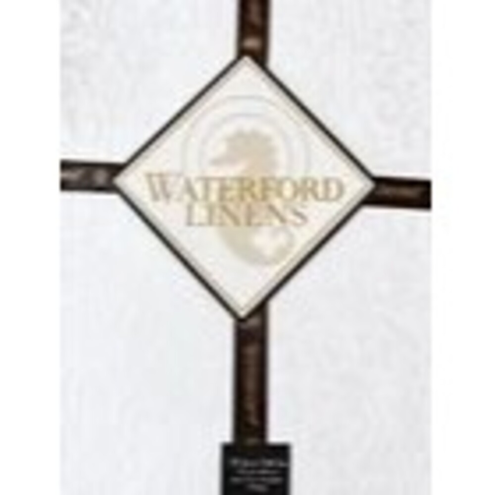 Waterford Linens Sarah Tablecloth White Anniversary Wedding Christmas 70x84"